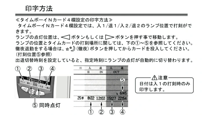 タイムカードタイムボーイ8プラス ブルー ニッポー - 3